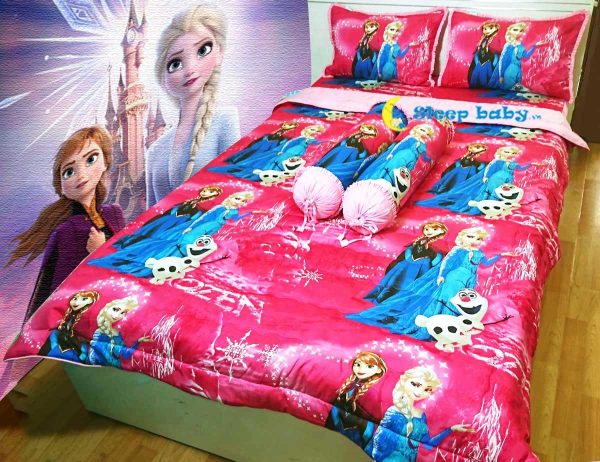 Kids Bedding Set Pink Elsa