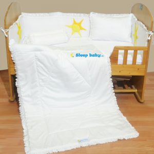 Crib Bedding Bumper Pure White