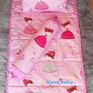 School Nap Time Quilted Mat Set Pink Magic Angel